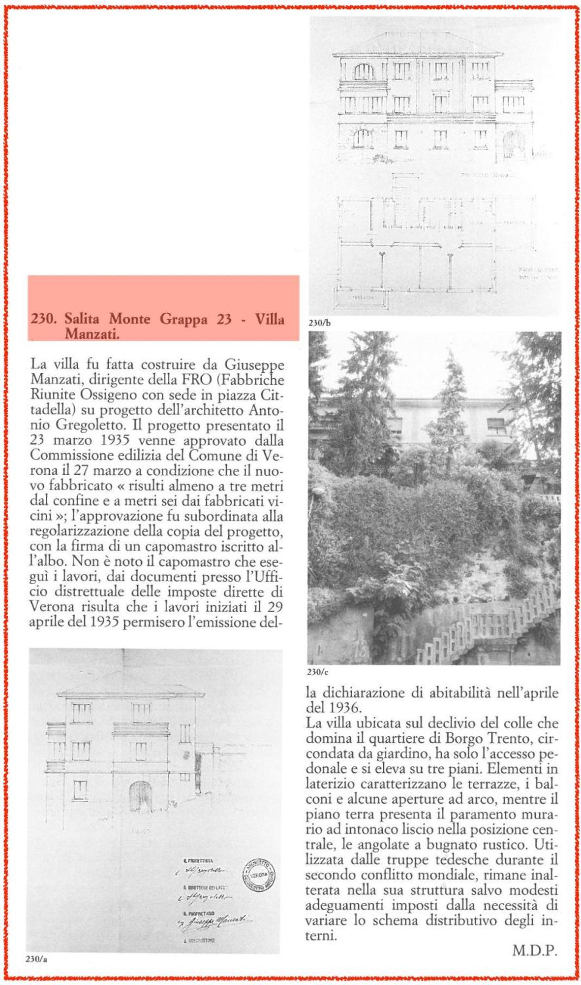 Villa Manzati Verona Exterior photo